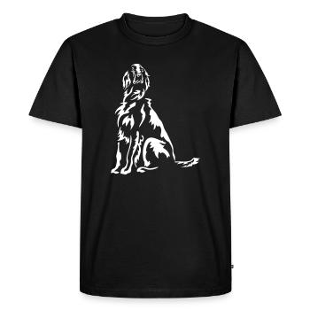 Irish Setter "Black Edition" - Men's Premium Organic T-Shirt - black - Front - Nico (187cm)