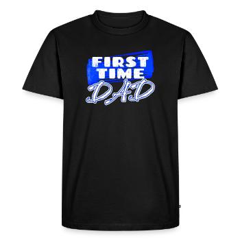 Pregnant Papa Statement Baby Family Happiness Parents - Men's Premium Organic T-Shirt - black - Front - Nico (187cm)