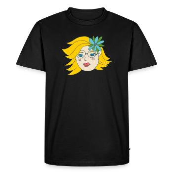Summer Girl - Men's Premium Organic T-Shirt - black - Front - Nico (187cm)