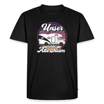 CAMPING-CAR MOBILE DESIGN EXTÉRIEUR - T-shirt Premium bio Homme - noir - Devant - Nico (187cm)