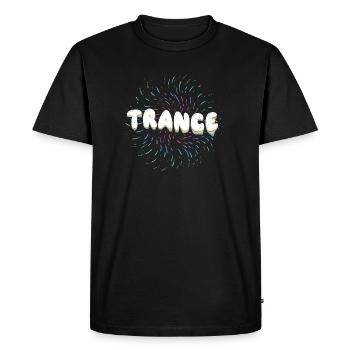 Trance psytrance pour dj raver festival - T-shirt Premium bio Homme - noir - Devant - Nico (187cm)