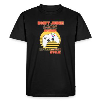 Armor by Its Cover Style - Men's Premium Organic T-Shirt - black - Front - Nico (187cm)