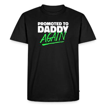 Parents Pregnant Dad Cool Saying Family Happiness - Men's Premium Organic T-Shirt - black - Front - Nico (187cm)