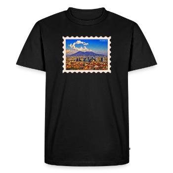 Silhouette de Naples Vesuvio - T-shirt Premium bio Homme - noir - Devant - Nico (187cm)