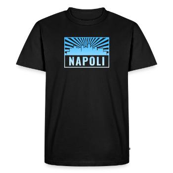 Rayons de soleil de la ligne de Naples - T-shirt Premium bio Homme - noir - Devant - Nico (187cm)