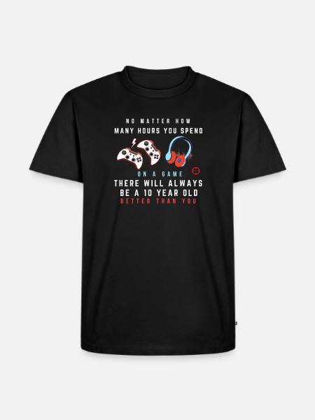 Game Rivalry Quip Tee - Men's Premium Organic T-Shirt - black