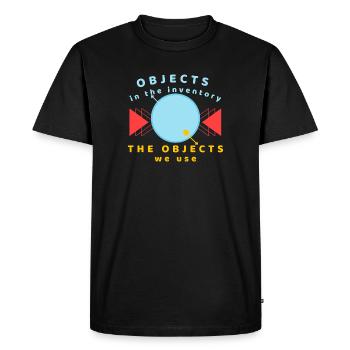 Objects in the Inventory We Use - Men's Premium Organic T-Shirt - black - Front - Nico (187cm)