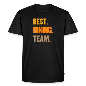 Hiking Team Mountaineering Wanderers Statement Mountains - Men's Premium Organic T-Shirt - black - Front - Nico (187cm)
