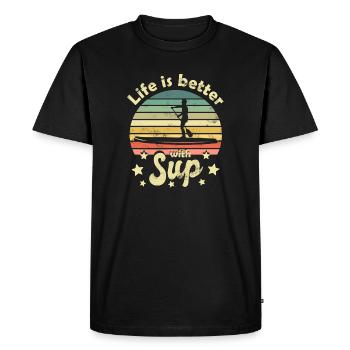 Stand Up Paddle Stand Up Paddle - T-shirt Premium bio Homme - noir - Devant - Nico (187cm)