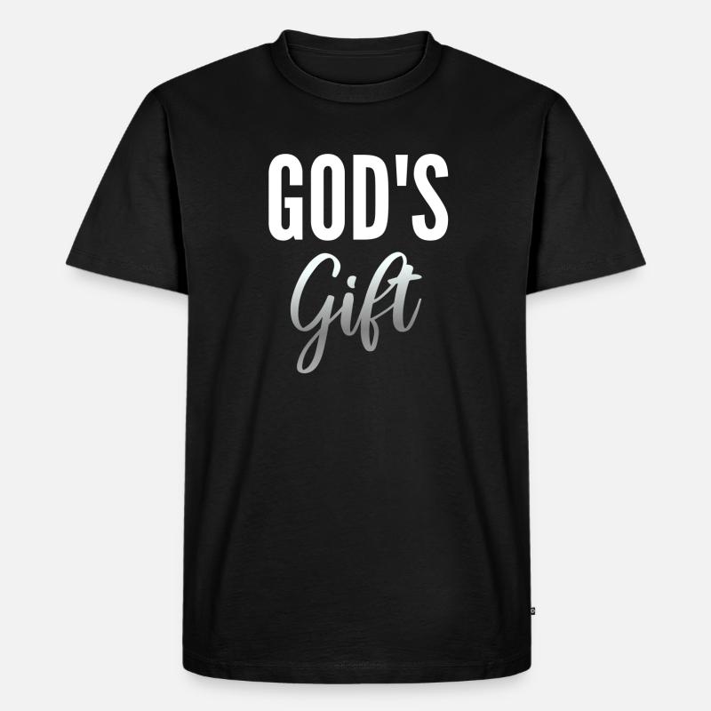 Geschenk Gottes - Männer Premium Bio T-Shirt - Schwarz
