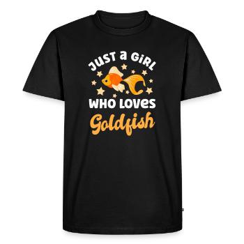 Goldfish - Men's Premium Organic T-Shirt - black - Front - Nico (187cm)