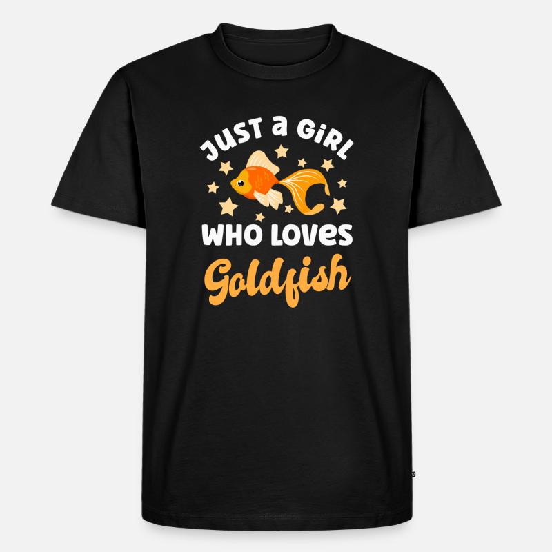 Goldfisch - Männer Premium Bio T-Shirt - Schwarz