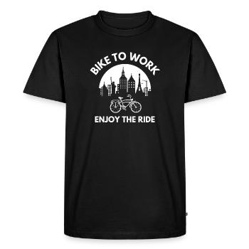 cycling, cycling, cycling - Men's Premium Organic T-Shirt - black - Front - Nico (187cm)