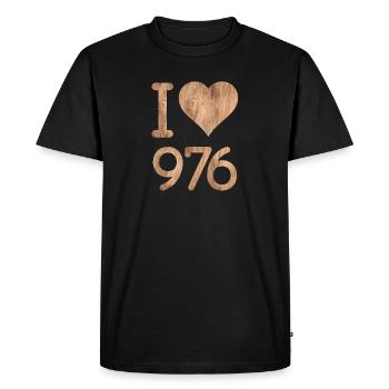 love 976 - T-shirt Premium bio Homme - noir - Devant - Nico (187cm)