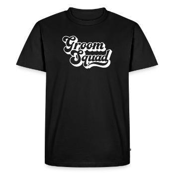 Groom Squad Bachelor Party Men Matching Crew Group - Men's Premium Organic T-Shirt - black - Front - Nico (187cm)
