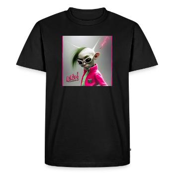Punk Alien Neon Jacket - Punky alien 01 - T-shirt Premium bio Homme - noir - Devant - Nico (187cm)