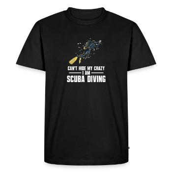 Scuba Diving Water Sports Design - Men's Premium Organic T-Shirt - black - Front - Nico (187cm)