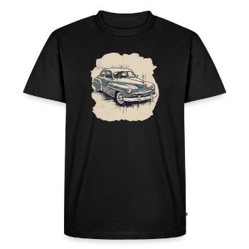 Voiture de collection - T-shirt Premium bio Homme - noir - Devant - Nico (187cm)