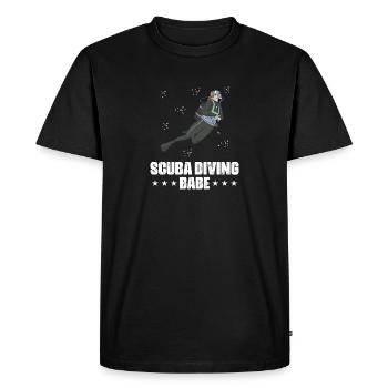 Design de plongée sous-marine - T-shirt Premium bio Homme - noir - Devant - Nico (187cm)
