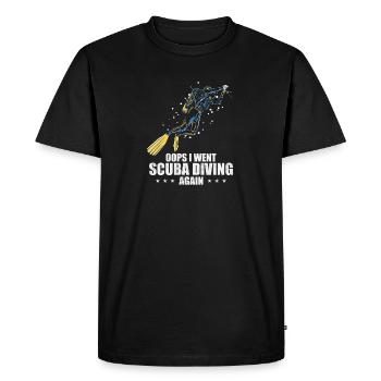Design de plongée sous-marine - T-shirt Premium bio Homme - noir - Devant - Nico (187cm)