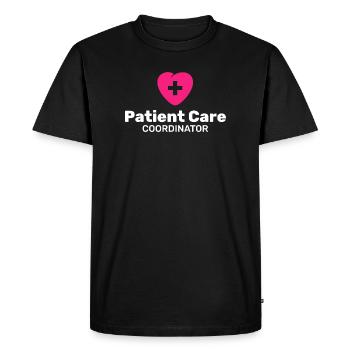Patient Care Coordinator - Men's Premium Organic T-Shirt - black - Front - Nico (187cm)