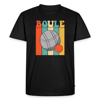 Boules de boule pour Bouler Boccia Jeu Botcha Boule - T-shirt Premium bio Homme - noir - Devant - Nico (187cm)