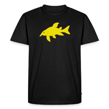 Corydoras rouges et jaunes - T-shirt Premium bio Homme - noir - Devant - Nico (187cm)