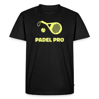 Padel Tennis Player Rackets Balls Sports Saying - Men's Premium Organic T-Shirt - black - Front - Nico (187cm)