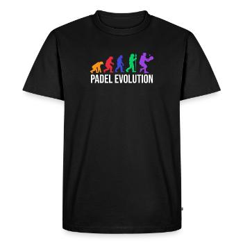 Padel Evolution Player Padel Team Statement Sport - Men's Premium Organic T-Shirt - black - Front - Nico (187cm)