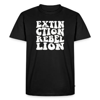 Extinction Rebellion Retro white - Men's Premium Organic T-Shirt - black - Front - Nico (187cm)