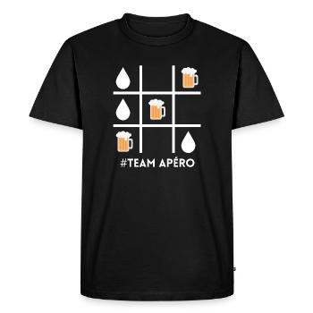 Aperitif team, beer, beer fan - Men's Premium Organic T-Shirt - black - Front - Nico (187cm)