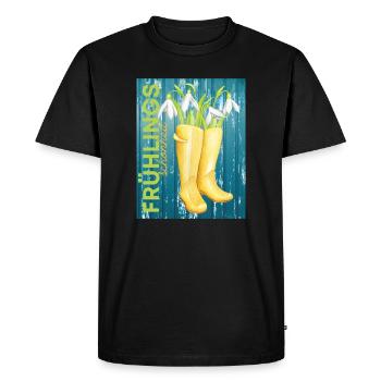 Spring Beauty Spring - Vocabulary - Men's Premium Organic T-Shirt - black - Front - Nico (187cm)