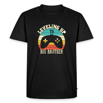 Passez au niveau de Big Brother - T-shirt Premium bio Homme - noir - Devant - Nico (187cm)