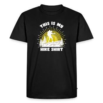 Mountaineering Hikers Hiking Mountain Hiking Statement - Men's Premium Organic T-Shirt - black - Front - Nico (187cm)