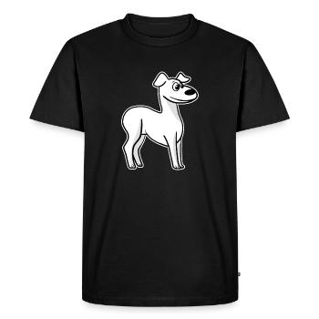 Whippet Dog Race Greyhound Dog Propriétaire - T-shirt Premium bio Homme - noir - Devant - Nico (187cm)