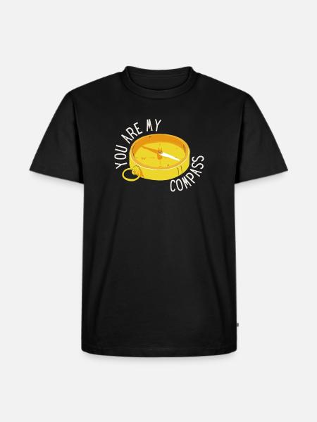 lover, declaration of love - Men's Premium Organic T-Shirt - black