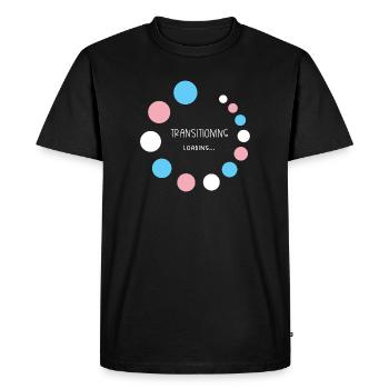 Pride Month - Transitioning... Loading - Men's Premium Organic T-Shirt - black - Front - Nico (187cm)