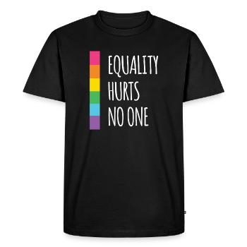 Pride Month - Equality Hurts No One - Men's Premium Organic T-Shirt - black - Front - Nico (187cm)