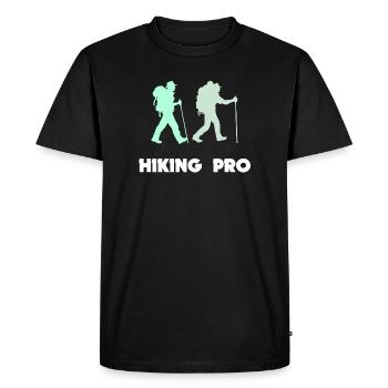 Déclaration de randonnée Randonnée en montagne Randonnée sur les sommets des montagnes - T-shirt Premium bio Homme - noir - Devant - Nico (187cm)