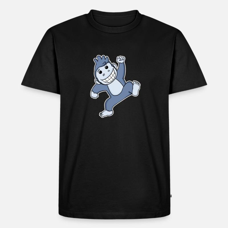 Gorille Singe - T-shirt Premium bio Homme - noir