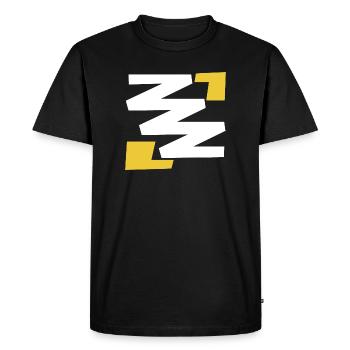 Emblème d’art numérique simple de base avec Z - T-shirt Premium bio Homme - noir - Devant - Nico (187cm)
