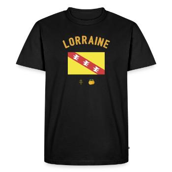 Lorraine - T-shirt Premium bio Homme - noir - Devant - Nico (187cm)
