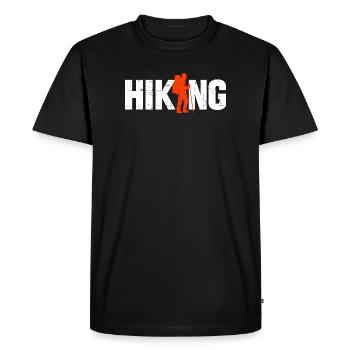Mountaineering Hiking Hiking Hiking Climbing - Men's Premium Organic T-Shirt - black - Front - Nico (187cm)