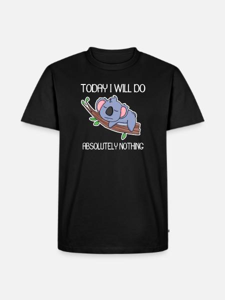 Funny saying, funny sayings - Men's Premium Organic T-Shirt - black