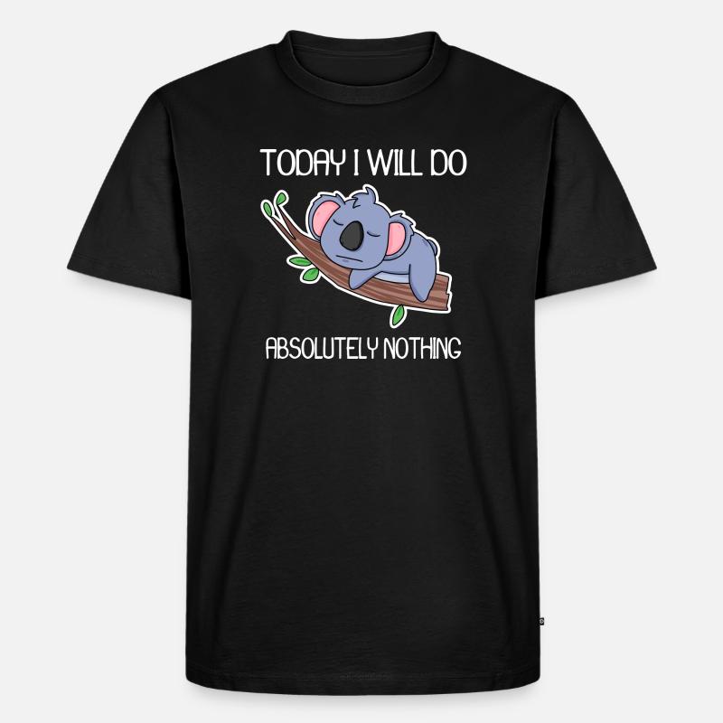 Lustiger Spruch lustige Sprüche - Männer Premium Bio T-Shirt - Schwarz