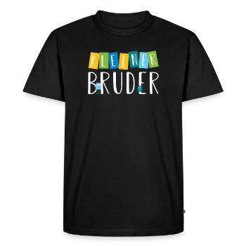 kleiner Bruder - süße Monster - Männer Premium Bio T-Shirt - Schwarz - Vorne - Nico (187cm)
