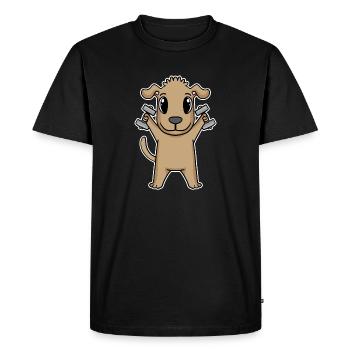 Dog Dumbbell Training Strength Training Fitness - T-shirt Premium bio Homme - noir - Devant - Nico (187cm)