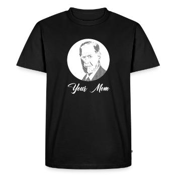 Ta mère - T-shirt Premium bio Homme - noir - Devant - Nico (187cm)