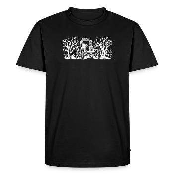 Country Air Farm Tracteur Field Farmer Vehicle - T-shirt Premium bio Homme - noir - Devant - Nico (187cm)