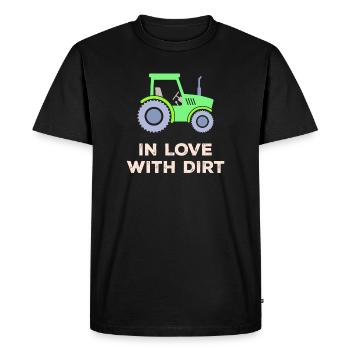 Bauer Tractor Agricultural Machinery Statement Vehicle - T-shirt Premium bio Homme - noir - Devant - Nico (187cm)